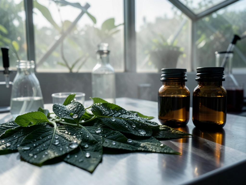 Botanical laboratory setting at HerbaVital